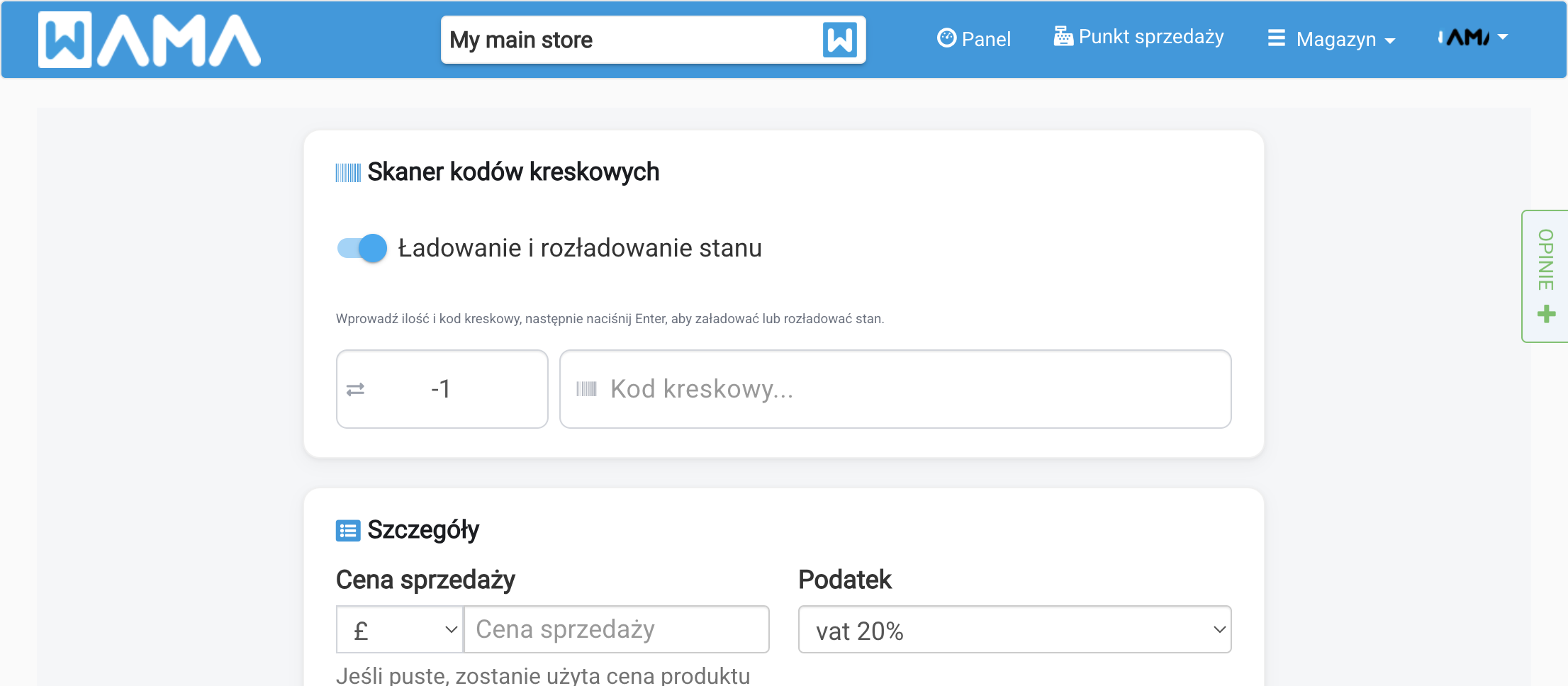 Skaner kodów kreskowych