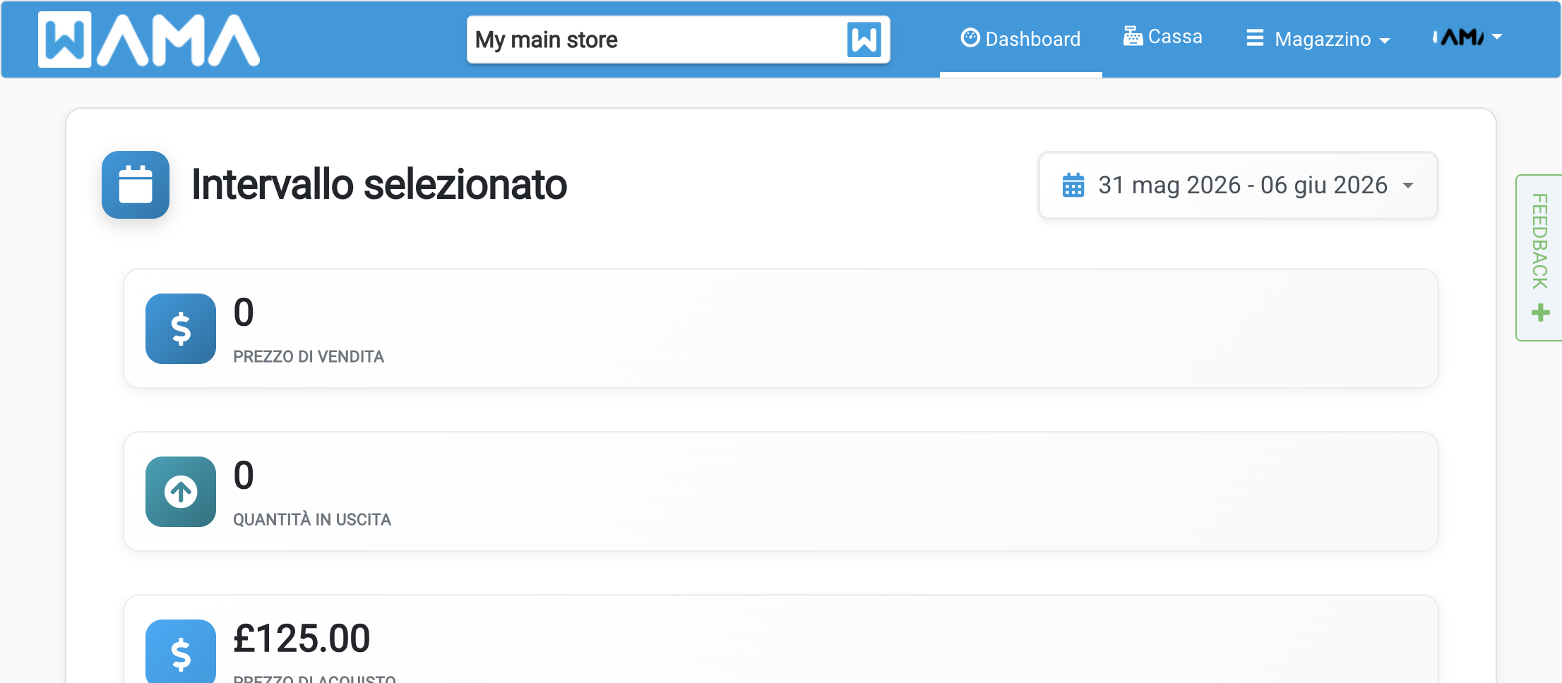 Dati globali dashboard